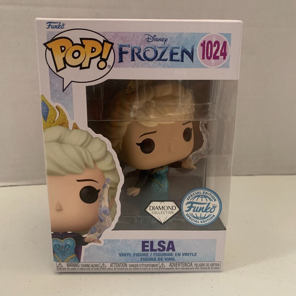 Funko Pop Elsa #1024 Diamond Collection Special Ed. Frozen Disney Vinyl Figure